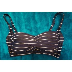 BAND-EYE AUSTRALIA BIKINI TOP NAVY BLUE STRIPED